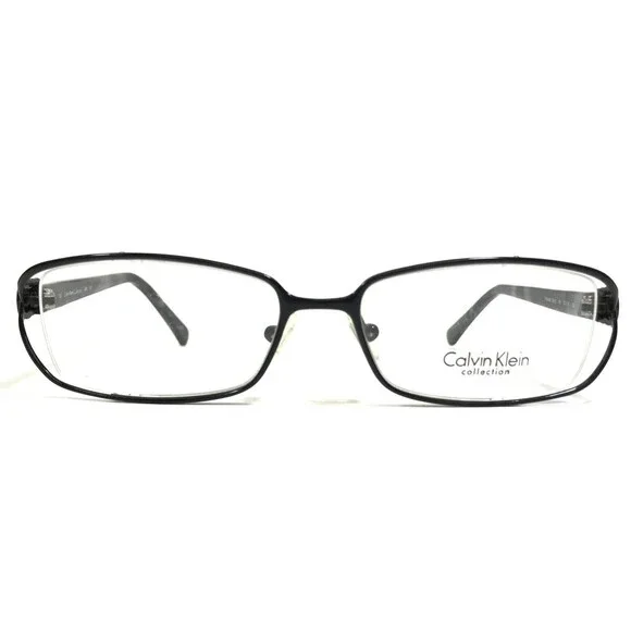 Calvin Klein Eyeglasses Frames 494 599 Black Gray Tortoise Half Rim 52-16-130